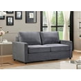 thumbnail image 2 of Uspridefurniture Borland 70'' Velvet Square Arm Sofa Bed,Gray, 2 of 5