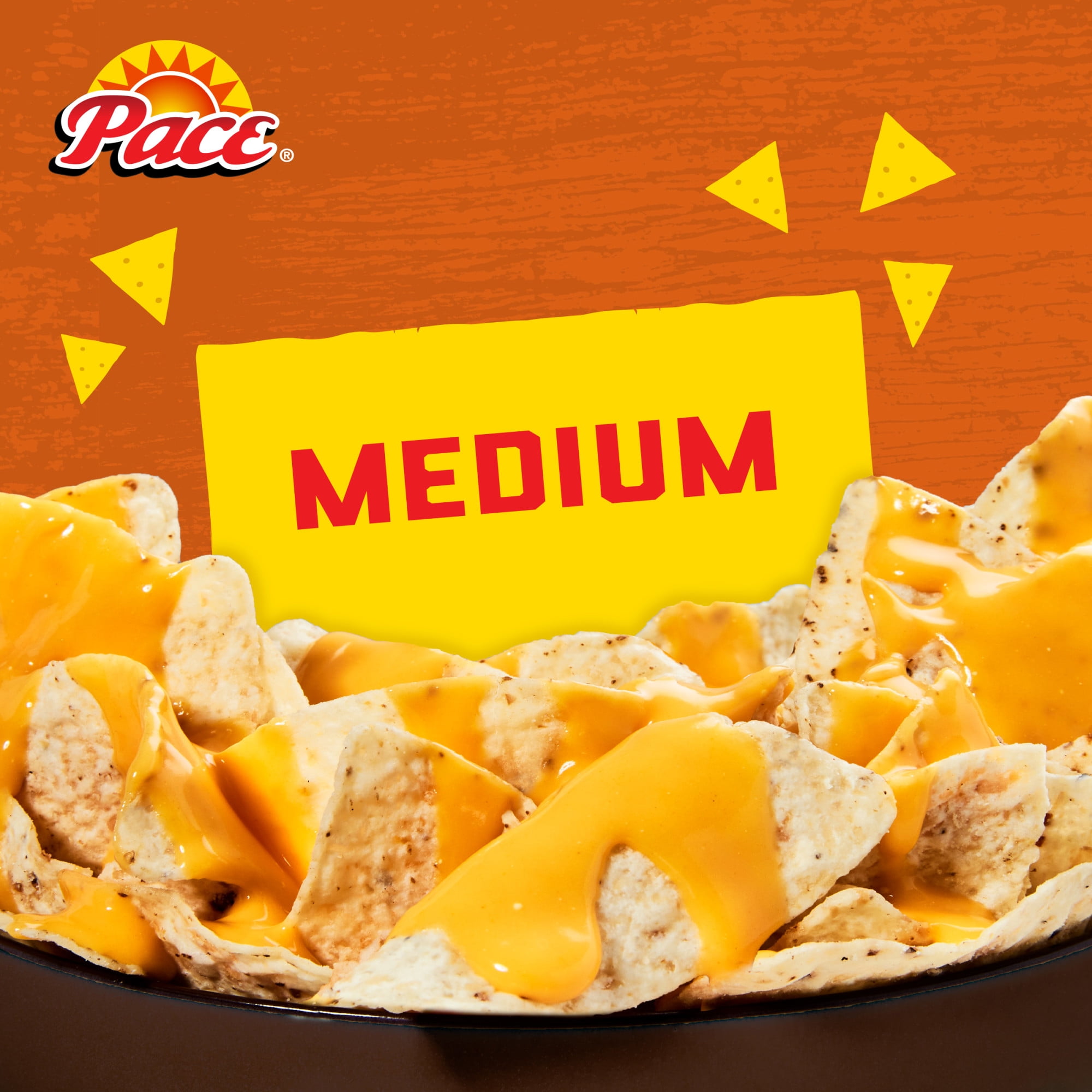 (12 pack) Pace Medium Nacho Cheese Sauce, 10.5 oz Can