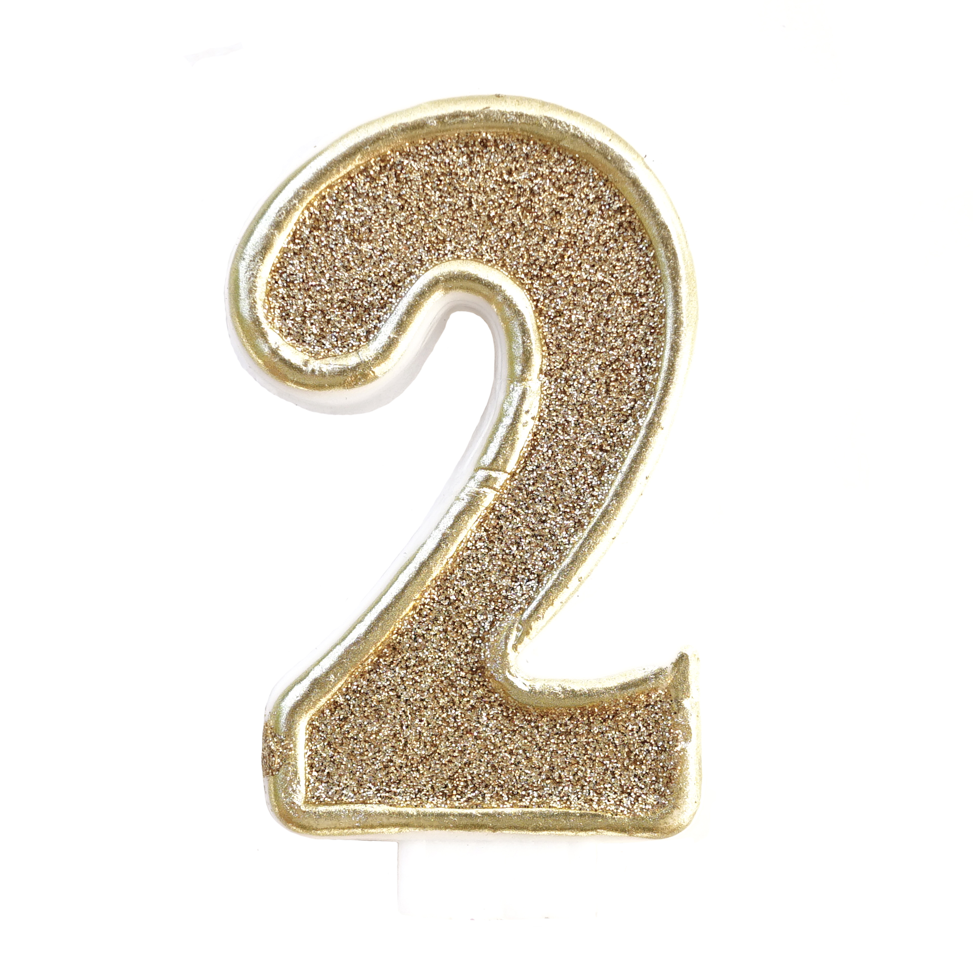 Glitter Gold Number 1 Sign 4 1/2in x 9in