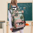 thumbnail image 7 of FORMRS Unisex School Backpack 17" Student Travel Bag with Laptop Compartment, Pink Sleeping Cat, 7 of 7