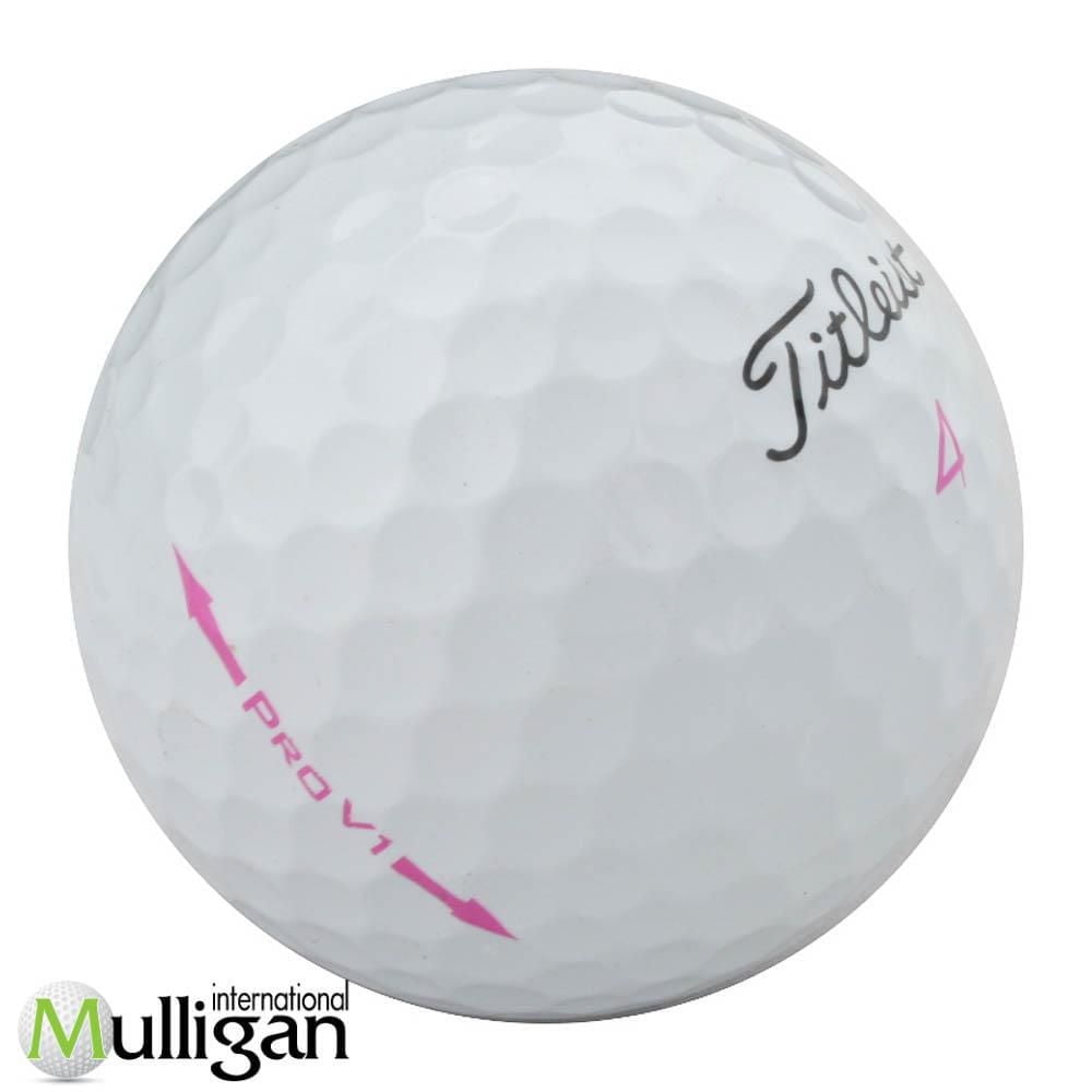 Mulligan - 12 balles de golf récupérées Titleist Pro V1 Lady 5A, Blanc