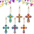 thumbnail image 3 of Llavero Con Pintura Diamantes Cruzados 12 Uds Cgtredaw Kit Mosaico Diamantes DIY, 3 of 8