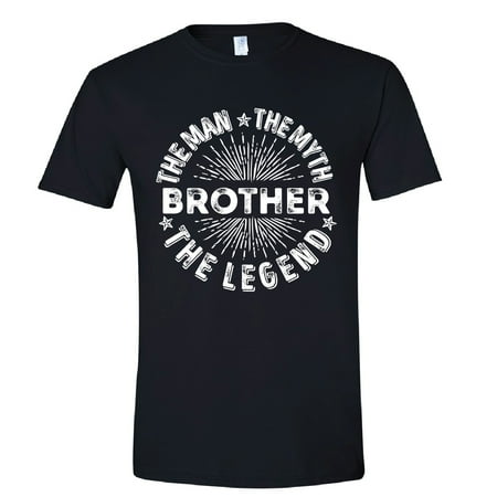 10g Male Tee - Texas Tees Brand: Man Myth Legend Tee for Brother, Funny Shirt for Brother, Mens Black Small Shirt