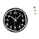 thumbnail image 1 of Reloj de pared silencioso, decorativo, con escultura de hoja de metal, moderno, para el hogar, la oficina, de hierro y acrílico, adecuado para dormito, 1 of 8