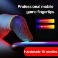 thumbnail image 4 of 1 Pair Gaming Finger Cots 18-needle Ultra-thin Copper Fiber Breathable Mobile Screen Touch Fingertips Sleeve, 4 of 8