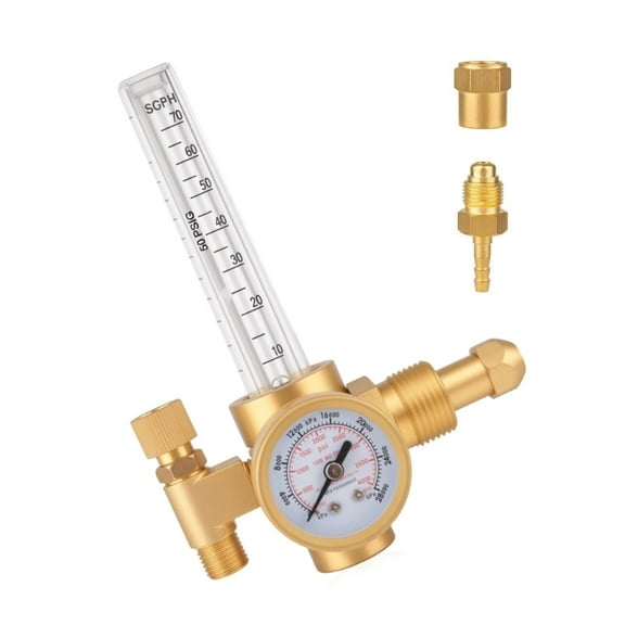 Argon Regulators with CGA 580 Inlet for TIG Welding Applications Erosion Resistant Industrial Pressure Control Device