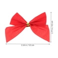 thumbnail image 4 of IBASETOY Red Velvet Wreath Bows 120Pcs for Home Decoration and Christmas Tree Scene, 4 of 4
