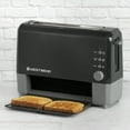thumbnail image 4 of West Bend QuikServe Compact 2-Slice Toaster with Extra Wide Slots and Cool Touch Exterior, in Black (77224), 4 of 10