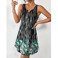 thumbnail image 5 of Ekouaer 2 Pack Nightgowns for Women Sleeveless Sleep Dress Tank Sleepshirt Chemise V Neck Sleepwear, 5 of 6