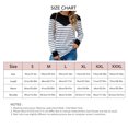 thumbnail image 4 of Mujeres Cuello Redondo Rayas Manga Larga Bloque De Color Jersey Tops Sudaderas Camisas Blusas para Oficina En Casa Negro 3XL, 4 of 7