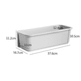 thumbnail image 2 of Sliding Basket Organizer 37.6x16.7x11.2cm Under Sink Storage Shelf Sliding Kitchen Storage Basket with Rails Adhesive Holder for Kitchen, 2 of 5