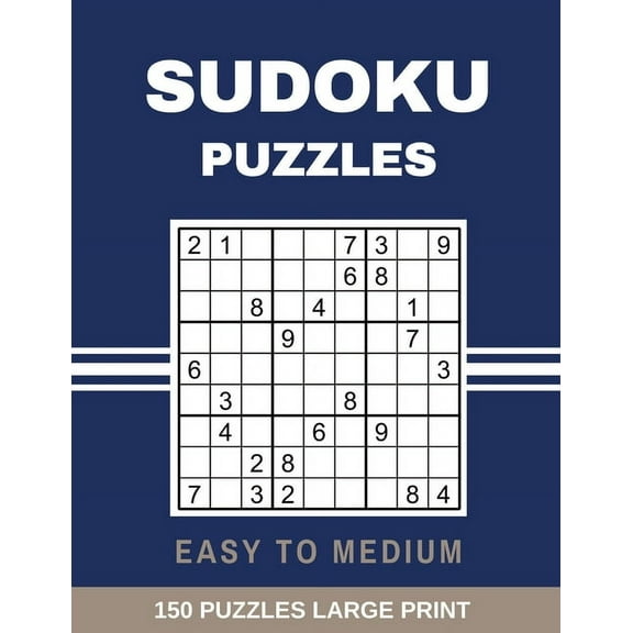 Sudoku Puzzles Easy to Medium: Large Print Sudoku Puzzle with Solutions (Paperback)(Large Print)
