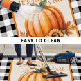 thumbnail image 4 of Orange Pumpkins Fall Outdoor Rug 6x9 Ft, Non Slip Washable Area Rug, Thanksgiving Botanical Leaves Checkered Patio Rugs Carpet Runner, Large Floor Mat for Indoor/Outdoor Deck Porch Camping, 4 of 8