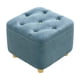 thumbnail image 4 of Taburete Pequeño para Pies, Asiento Acolchado Estable, Almohadillas Inferiores Silenciosas, Taburete Otomano, Reposapiés para Apartamento, Hogar, Sofá azul Soledad Escabel, 4 of 10