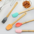 thumbnail image 6 of Colorful Silicone Spatulas Set of 5, Food Grade Silicone Spatula, Scraper, Shovel, Spoon, Oil brush, Kitchen Gadgets Tools Sets for Non-Stick Cookware, 6 of 12
