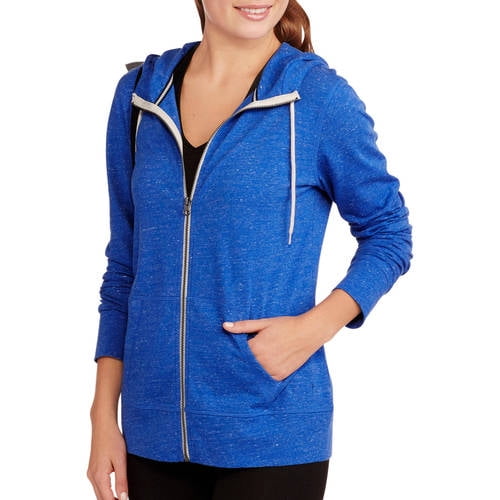 danskin now women's full zip vintage hoodie