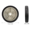 thumbnail image 2 of CHICHUMID 2 Pcs Roulettes de Mobilité de Remplacement Universelles en Caoutchouc Noir Robuste pour Atelier, 2 of 7