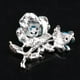 thumbnail image 3 of Broches de Pintura Al Por Goteo Broche de Flores, 3 of 6