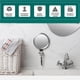 thumbnail image 5 of Ounissouiy Anti-Fog Mirror Shaving Makeup Mirrors Punch-free Tools DIY Hairdressing Bathroom Washroom Hanging Men Decorative Juegos de accesorios de baño, 5 of 6