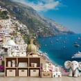 thumbnail image 7 of Wallpaper Positano resort Italy Peel and Stick Wall Murals 69"H x 96"W Removable PVC Wall Paper Self-Adhesive Wall Paintings Art Decor for Bedroom Living Room, 7 of 7