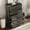 Dark Brown, variant on Vabches Farmhouse 5 Drawer Dresser with Metal Handle, Tall Wood Chest of Drawers for Living Room Bedroom,White Brown