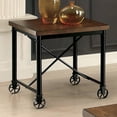 thumbnail image 6 of Furniture of America Gillis 3-Piece Coffee Table Set, Medium Oak, 6 of 8