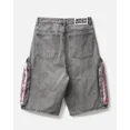 thumbnail image 2 of Pantalones cortos de mezclilla rectos con bordados y estampado de hip hop gótico callejero, diseño Y2K, pantalones de baloncesto de cintura alta de gran tamaño para parejas, 2 of 5