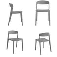 thumbnail image 6 of COSCO Outdoor/Indoor Stacking Resin Chair with Ribbon Back, 2-Pack, Gray, 6 of 13