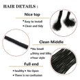 thumbnail image 2 of 6 Inch Dreadlock Extension Human Hair 60 Strands 0.4cm Thickness 100% Full Handmade Permanent Loc Extension Human Hair For Women/Men Can Be Dyed Bleached Curled (Natual Black), 2 of 5