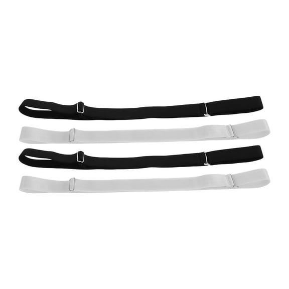 Raindrops 4 Pcs Shirt Stays Belt For Men Adjustable Non-Slip Shirt Holder Straps Shirt Tucked In Belt Shirt Tuck Band Shirt Non-Slip Waist Belt