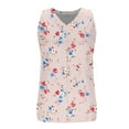 thumbnail image 7 of Taqqpue Women's Summer Plus Size Tank Tops Floral Printed V Neck Sleeveless Shirts Loose Fit Casual Flowy Boho Blouse Tops, 7 of 7