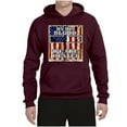 thumbnail image 3 of By His Blood We Are Healed Inspirational/Christian Unisex Graphic Hoodie Sweatshirt, Maroon, XX-Large, 3 of 5
