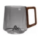 thumbnail image 2 of Taza de té de vidrio resistente al calor – Alto borosilicato • Mango de madera de nogal • Impermeable • Uso en oficina/hogar • Cristalería transparente y duradera • 12oz • Fácil de limpiar • Taza de, 2 of 5