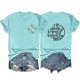 thumbnail image 1 of Camisetas de Manga Corta para las Mujeres Carta Impresa Doble Cara Suelta Tee, Casual Vintage Verano Top Mujeres, 1 of 3