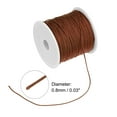 thumbnail image 4 of Unique Bargains Nylon Cord DIY Making Satin String Craft Wire with Plastic Spool 147ft, Brown, 4 of 4