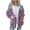 Pink, variant on Riecok Womens Fleece Jackets Plus Size Long Sleeve Hooded Jackets Zip Up Coats with Pockets Sequin Stylish Cozy Clothes