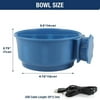 Dog Bowl Heating Feeding Water Bowl Pet Cage Hanging Winter Heated Drinking Water Feeder for Dogs Cats Rabbits Chickens