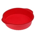 thumbnail image 2 of simhoa Moule Rond en Silicone 8 Pouces Moule à Gâteau Pizza Pain Mousseur Outil de Cuisson 27x25cm, 2 of 7