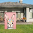 thumbnail image 3 of Floral Bunny Garden Flag For Home Outdoor Garden Yard Decor 12x18 Inch, 3 of 5