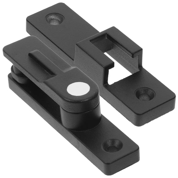 Raindrops Modern Black Sliding Door Latch with Zinc Alloy Construction and 180 Degree Locking Feature