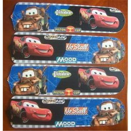 

Ceiling Fan Designers Cars Lightning Mcqueen Mater 42 in. Ceiling Fan Blades Only