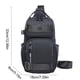 thumbnail image 3 of Bolso Pecho de Viaje de Poliéster Impermeable, Mochila Cruzada para Hombro, Correas Ajustables Transpirables, 33x18x8cm, Negro Gris Verde, 3 of 6
