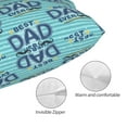 thumbnail image 3 of Fotbe Best Dad Ever Funda de Almohada Decorativa Estilo Occidental, Lujo en Algodón, Fundas para Almohadas King, Cojín Estampado para Decoración del Hogar-16"x24", 3 of 6