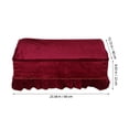 thumbnail image 2 of Raindrops Stretch Washable Bench Protector Dark Red for Musicians 1Pcs, 2 of 6