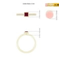 thumbnail image 4 of ANGARA Natural Bezel-Set Square Ruby Stackable Promise Ring in 14K Yellow Gold for Women (Size-3mm) | July Birthstone, Birthday, Anniversary, Jewelry Gift for Women | Natural Ruby Ring, 4 of 10