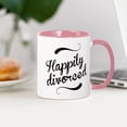 thumbnail image 3 of CafePress - Happily Divorced Mug - 11 oz Ceramic Mug - Novelty Coffee Tea Cup, 3 of 4