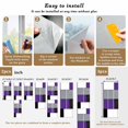 thumbnail image 6 of Purple Gray Window Privacy Film Abstract Color Block Geometric Modern Decorative Glass Window Film UV Blocking Static Cling Non-Adhesive Sticker Covering for Home Door 17.7 x 78.7 inches, 6 of 7