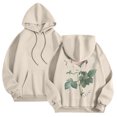 thumbnail image 2 of CONFREE Mens Hoodies Rose Prints Hoodies For Men Graphic Long Sleeve Casual Pullover Hooded Sweatshirts With Pockets, 2 of 8