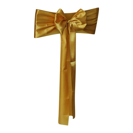 

Josdec Wedding Chair Sash Bow Satin Table Wedding Anniversary Party Decoration