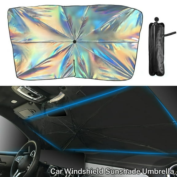 XUKEY Foldable Car Front Windshield Sun Shade Umbrella Window Sunshade Visor Cover